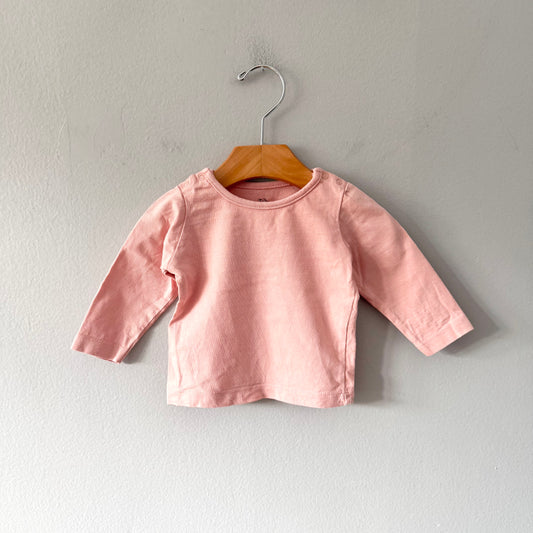 Topo mini / Pink long sleeve top / 3-6M(68)