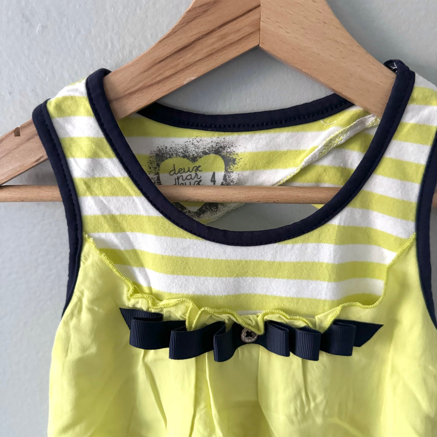 Deux par Deux / Yellow tank dress / 4Y