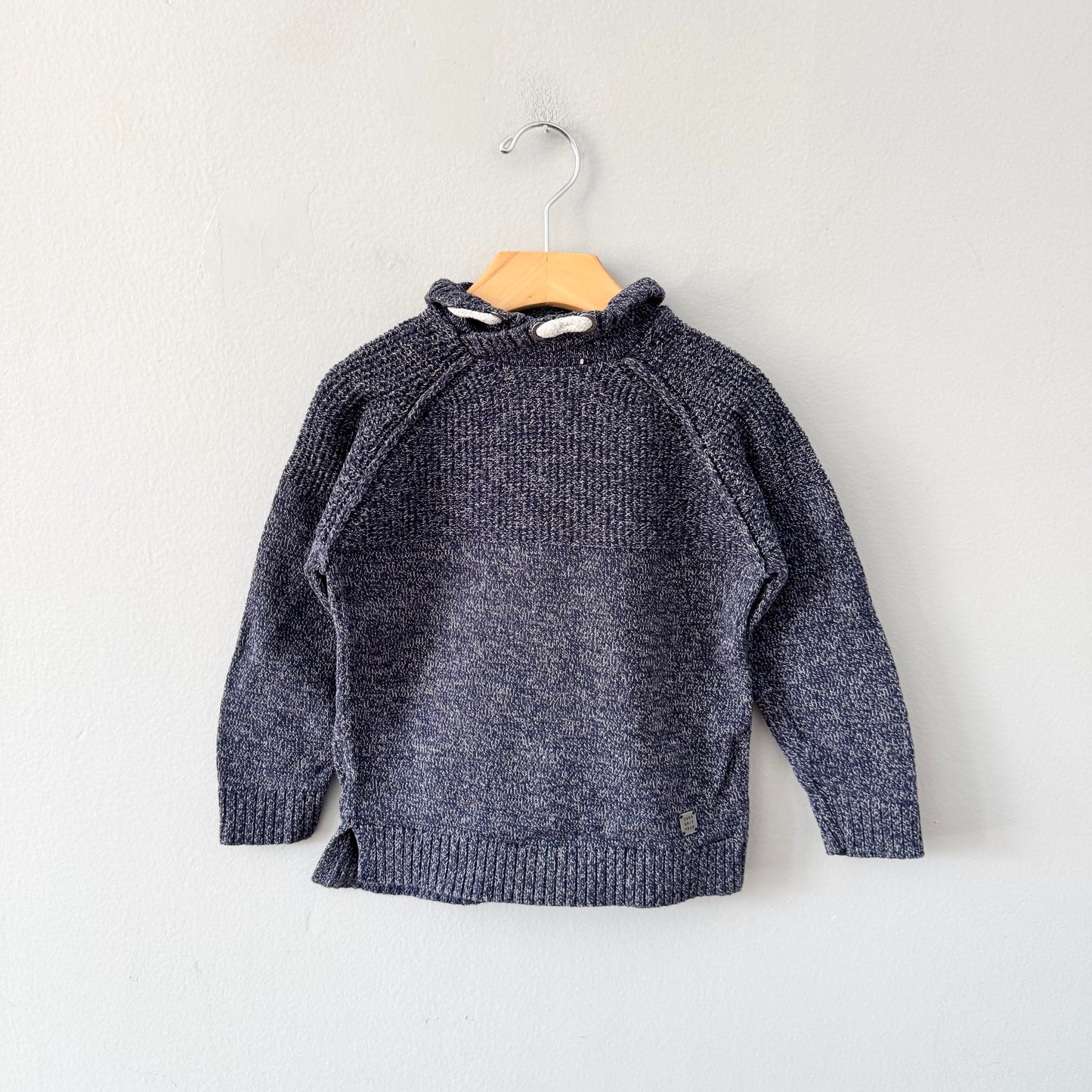 Zara / Pull en maille de coton marine / 5A