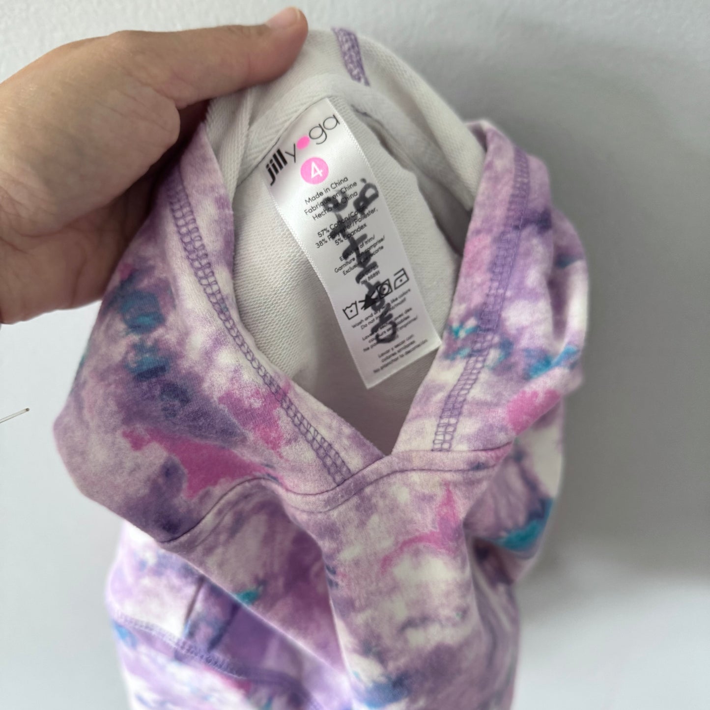 Jill Yoga / Mama & Me Purple hoodie set / 4Y & Women L
