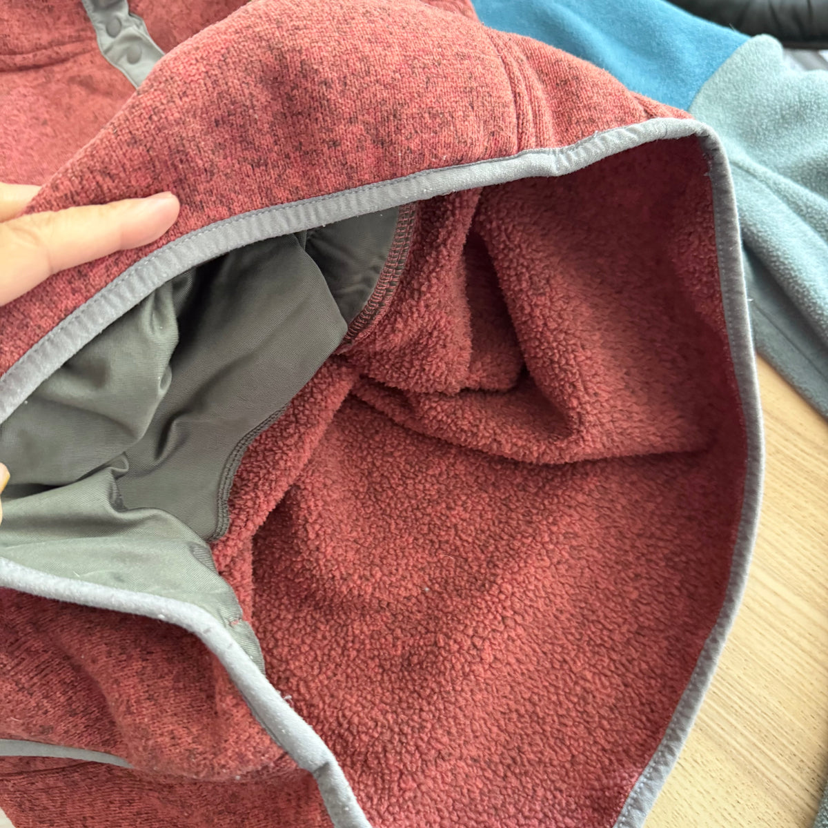 LL Bean / Orange fleece top / Mens S