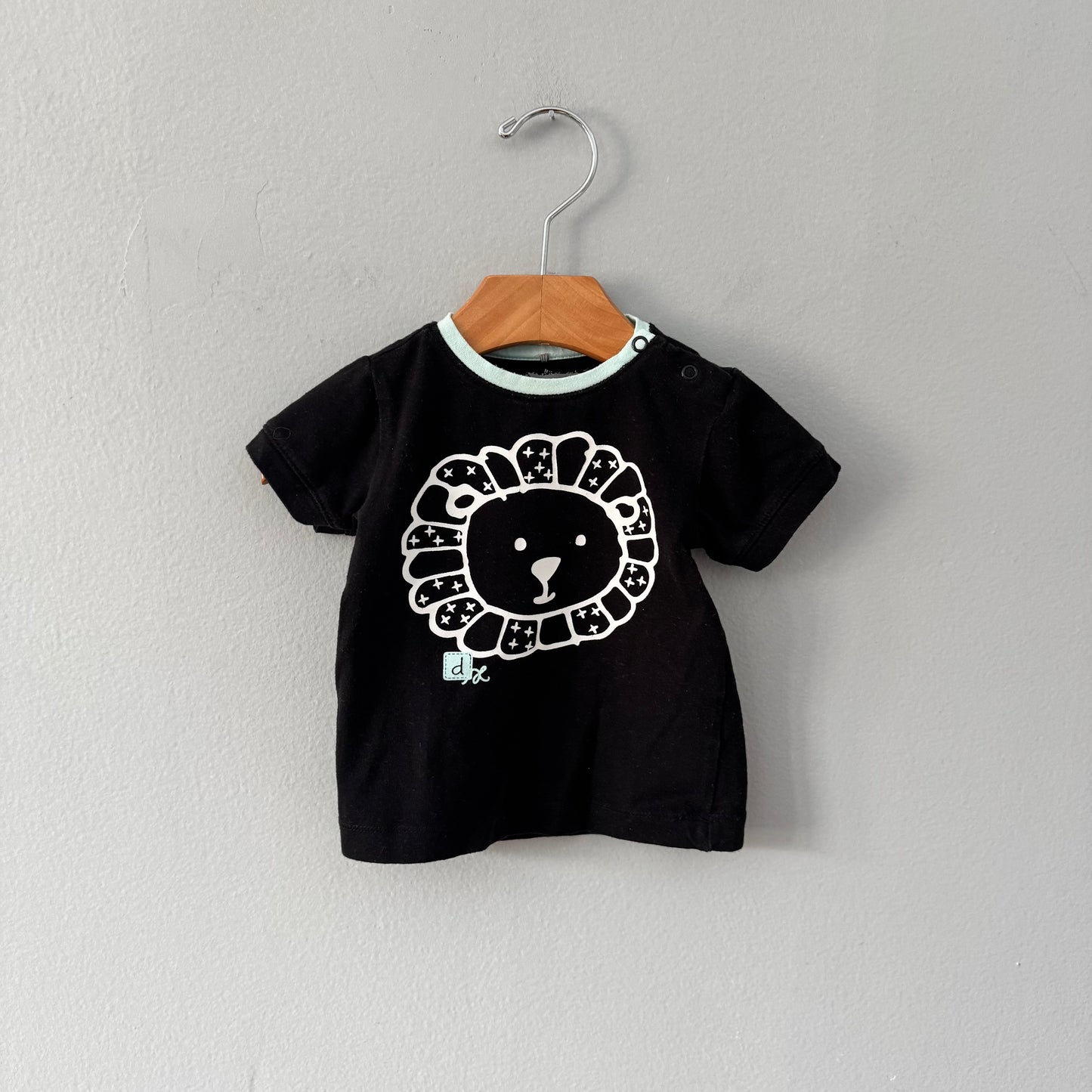 Deux par Deux / T-shirt noir / 3-6M