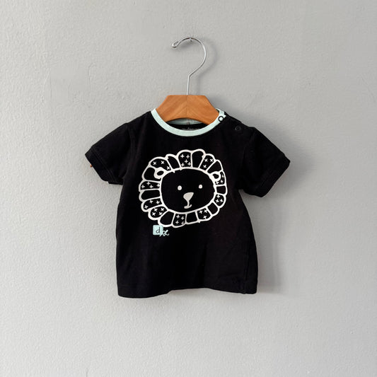 Deux par Deux / Black T-shirt / 3-6M