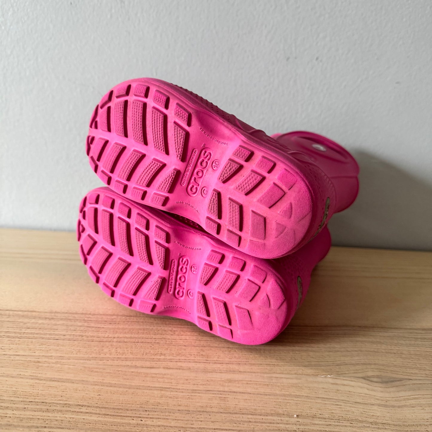 Crocs / Pink rain boots / US10