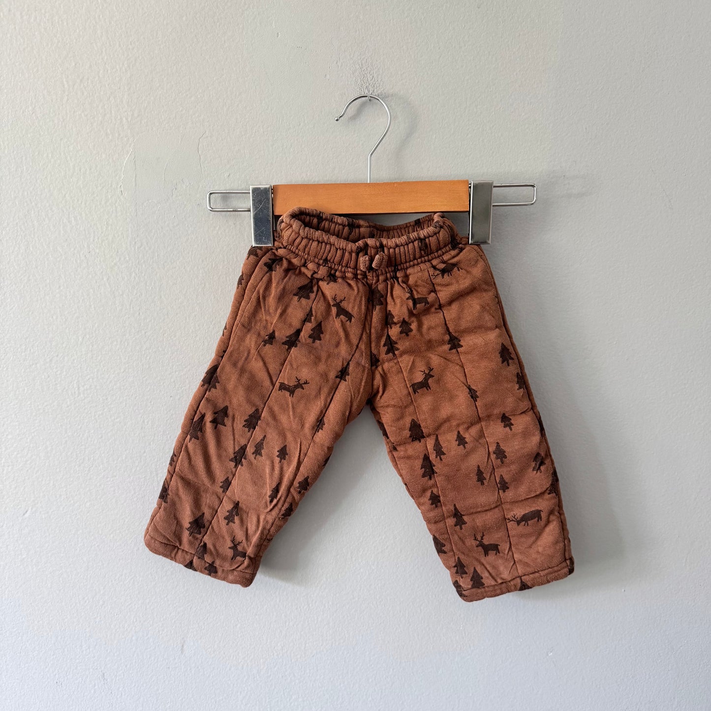 Zara / Brown padded pants / 12-18M