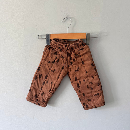 Zara / Brown padded pants / 12-18M