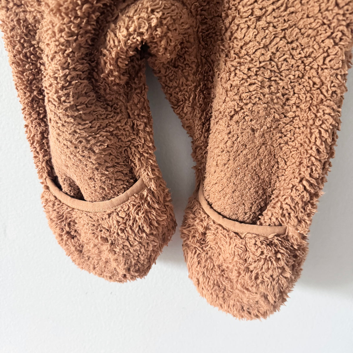 The North Face / Brown sherpa bunting / 6-12M