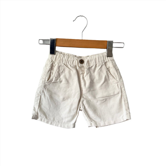 Zara / White cotton shorts / 18-24M