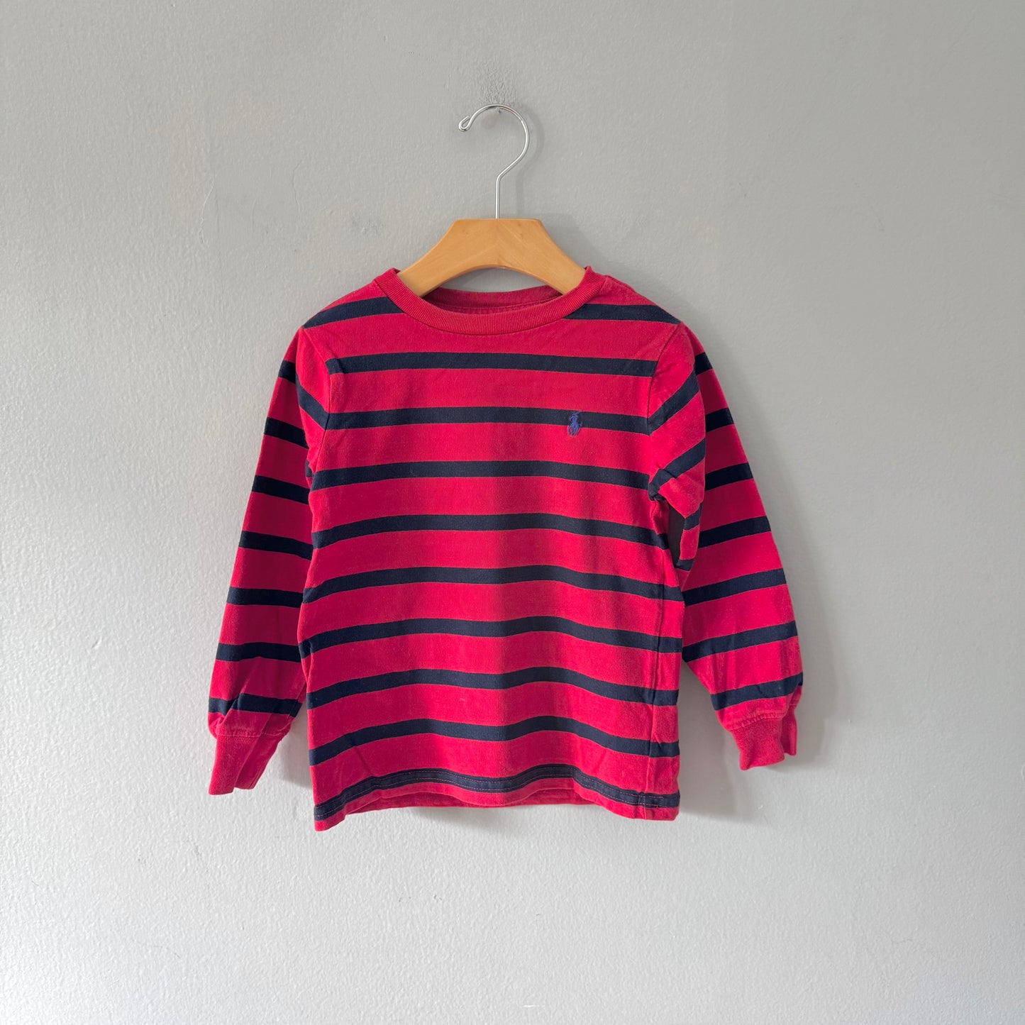 Polo Ralph Lauren / Red x navy long sleeve / 4T