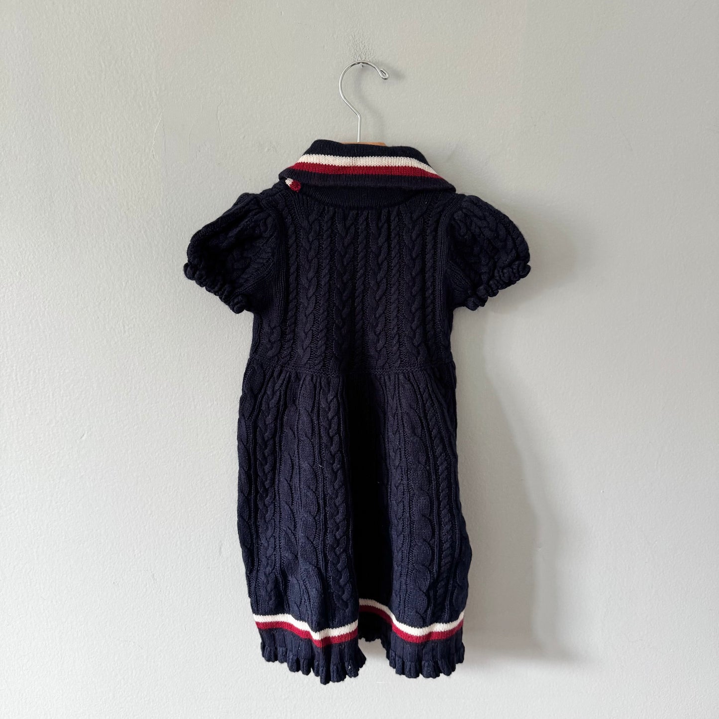 Polo Ralph Lauren / Navy cashmere mix knit dress / 5Y