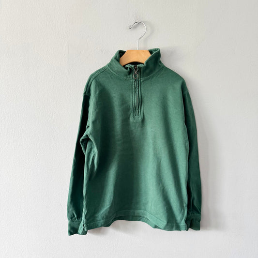 Crewcuts / Green half zip up long sleeve / M(7Y)
