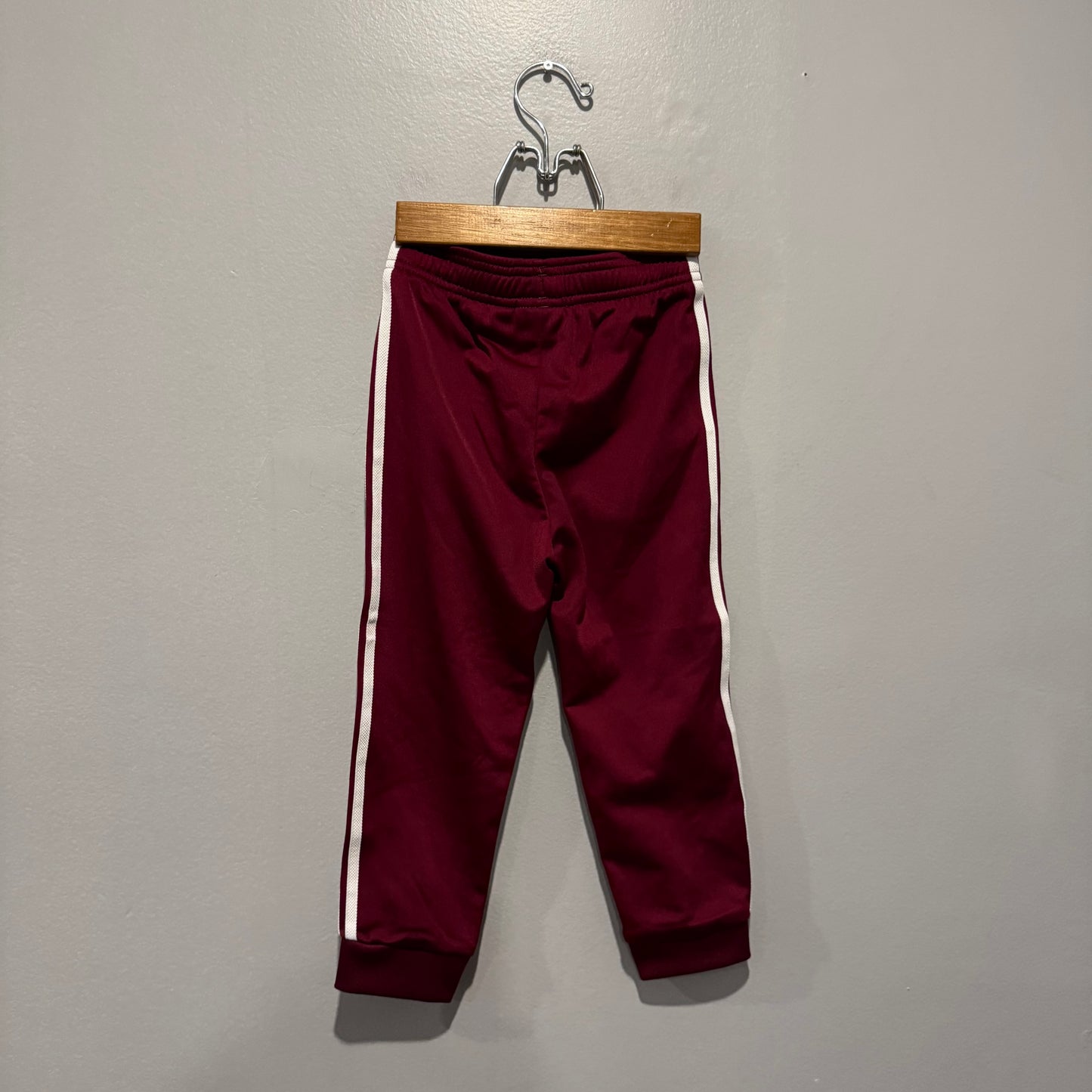 Adidas / Burgundy track suit pants / 2-3Y