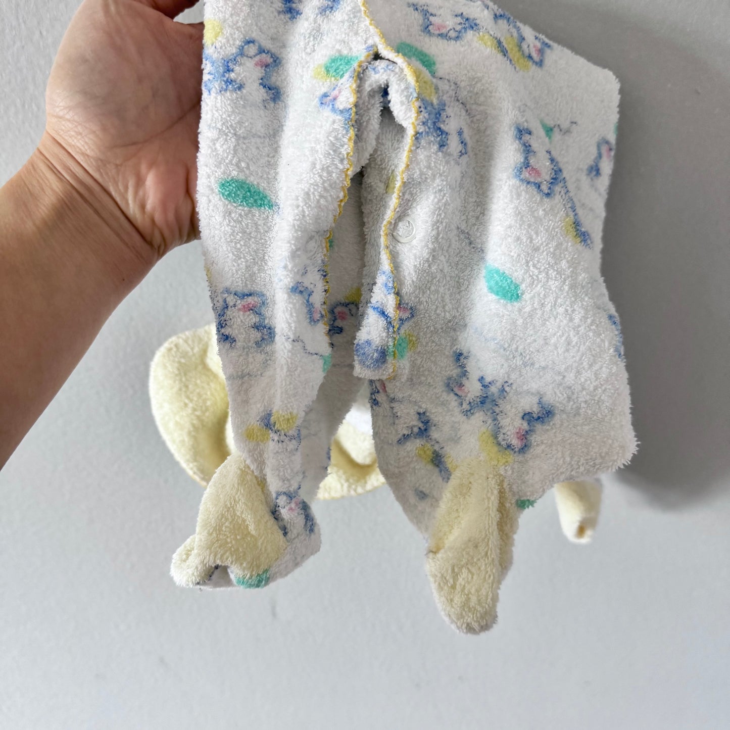 Vintage / Barboteuse en tissu éponge / 3-6M