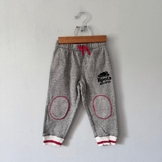 Roots / Salt and pepper sweatpants / 4T