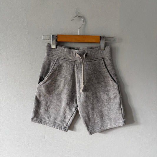 The Beginning / Light grey crew shorts / 6Y