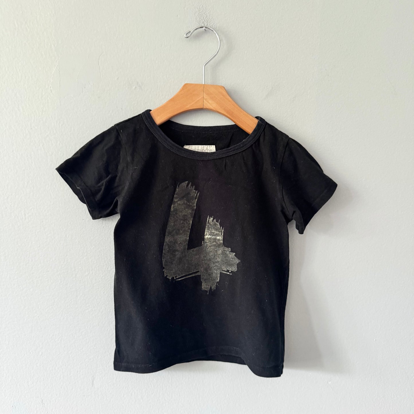 Mini mioche / 4 black T-shirt / 4Y