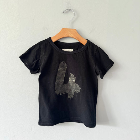 Mini mioche / 4 black T-shirt / 4Y
