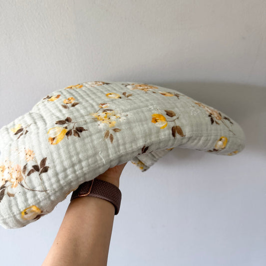 Loulou Lollipop / Muslin quilt blanket - Stripe x floral