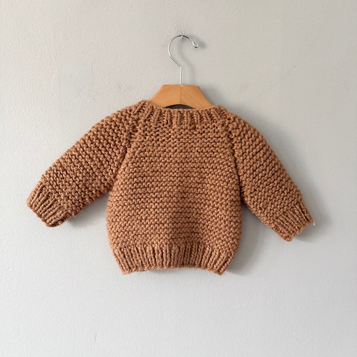 Huggakugs / Brown chunky cardigan / 0-6M