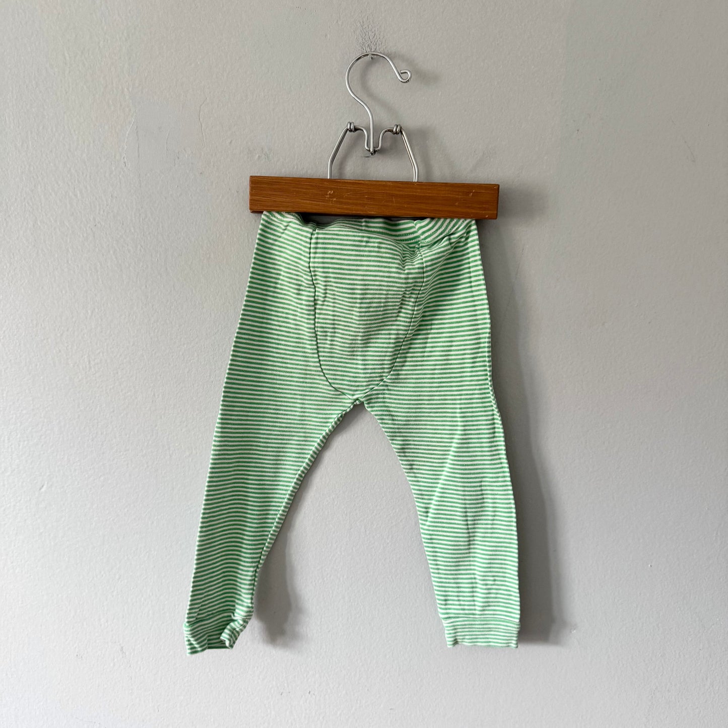 Gap / White green stripe pants / 2Y
