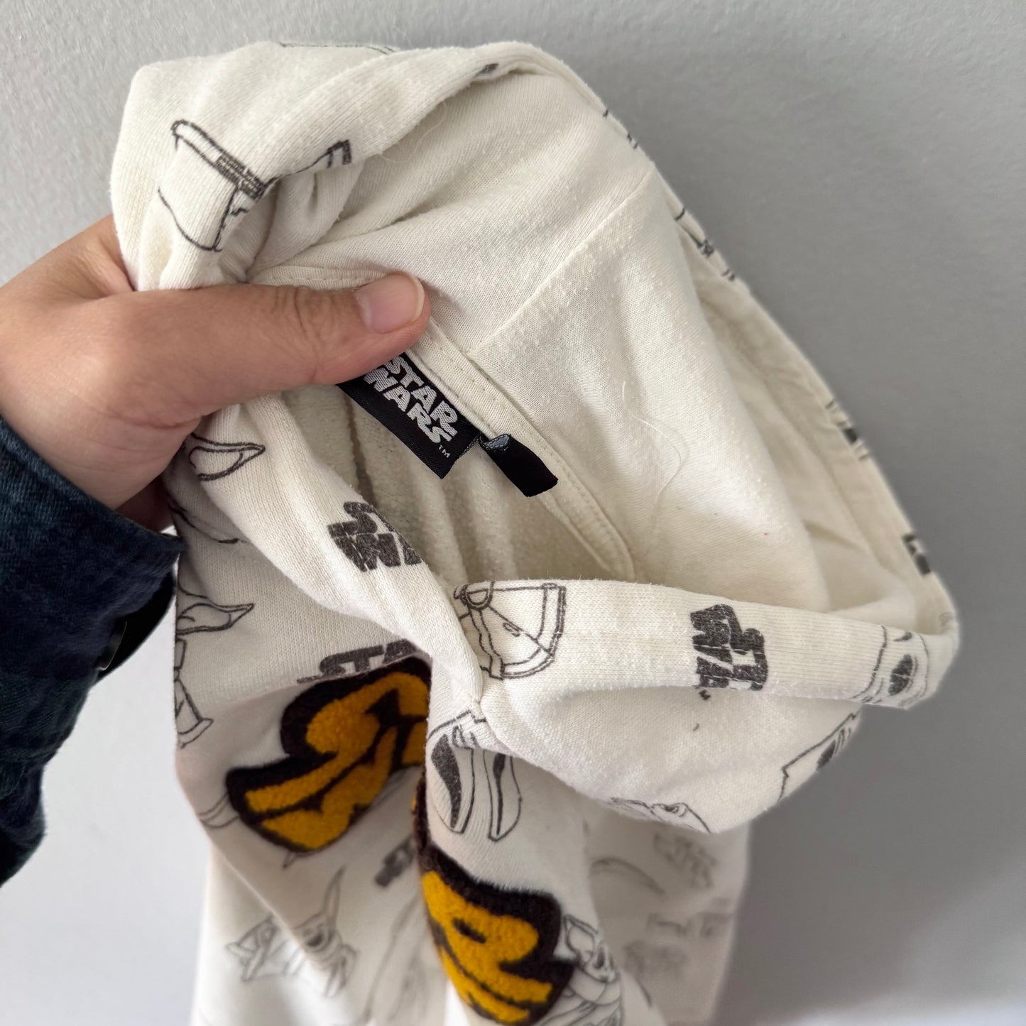 Star Wars / White logo hoodie / 6Y