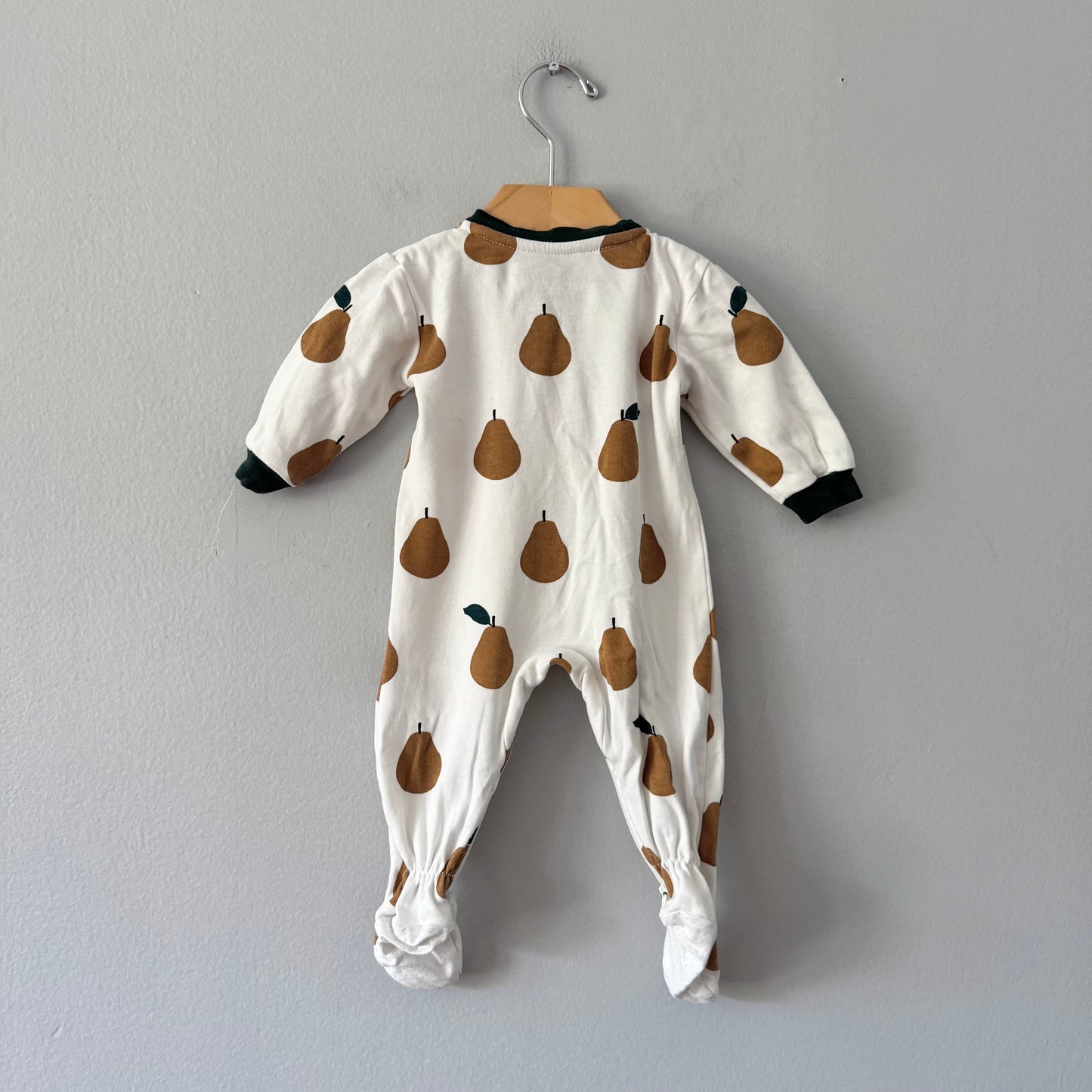 Zippyjamz / White x pear romper / 3-6M