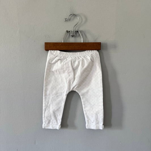 Rene Rope baby / White cotton pants / 6-9M
