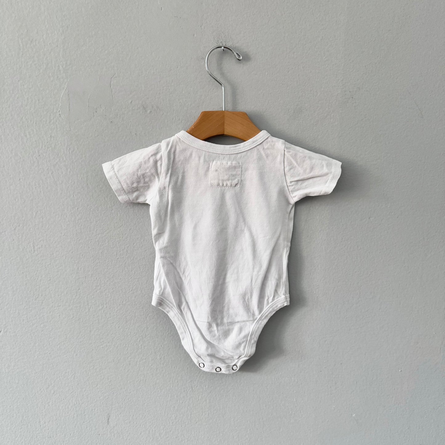 Mini mioche / White short sleeve onesie / 3-6M