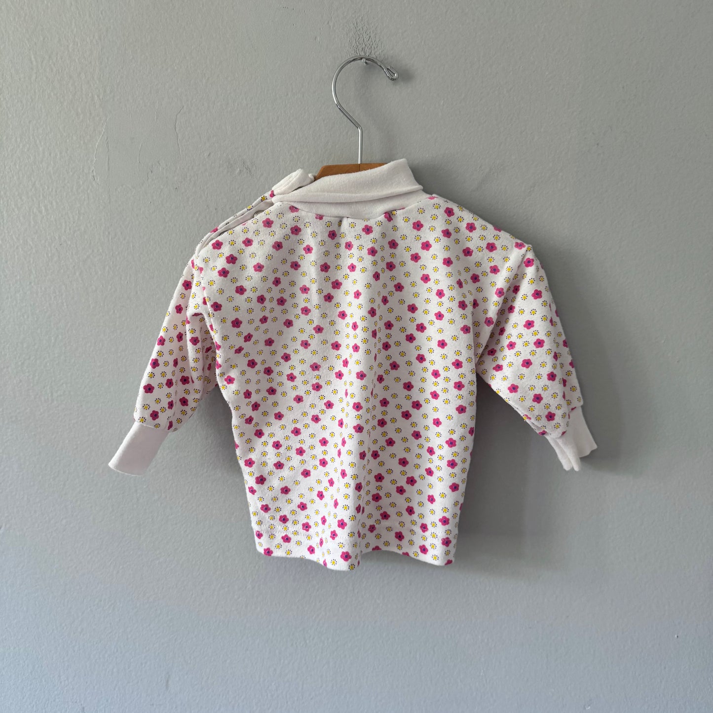Vintage Sears / Floral long sleeve top / 12M