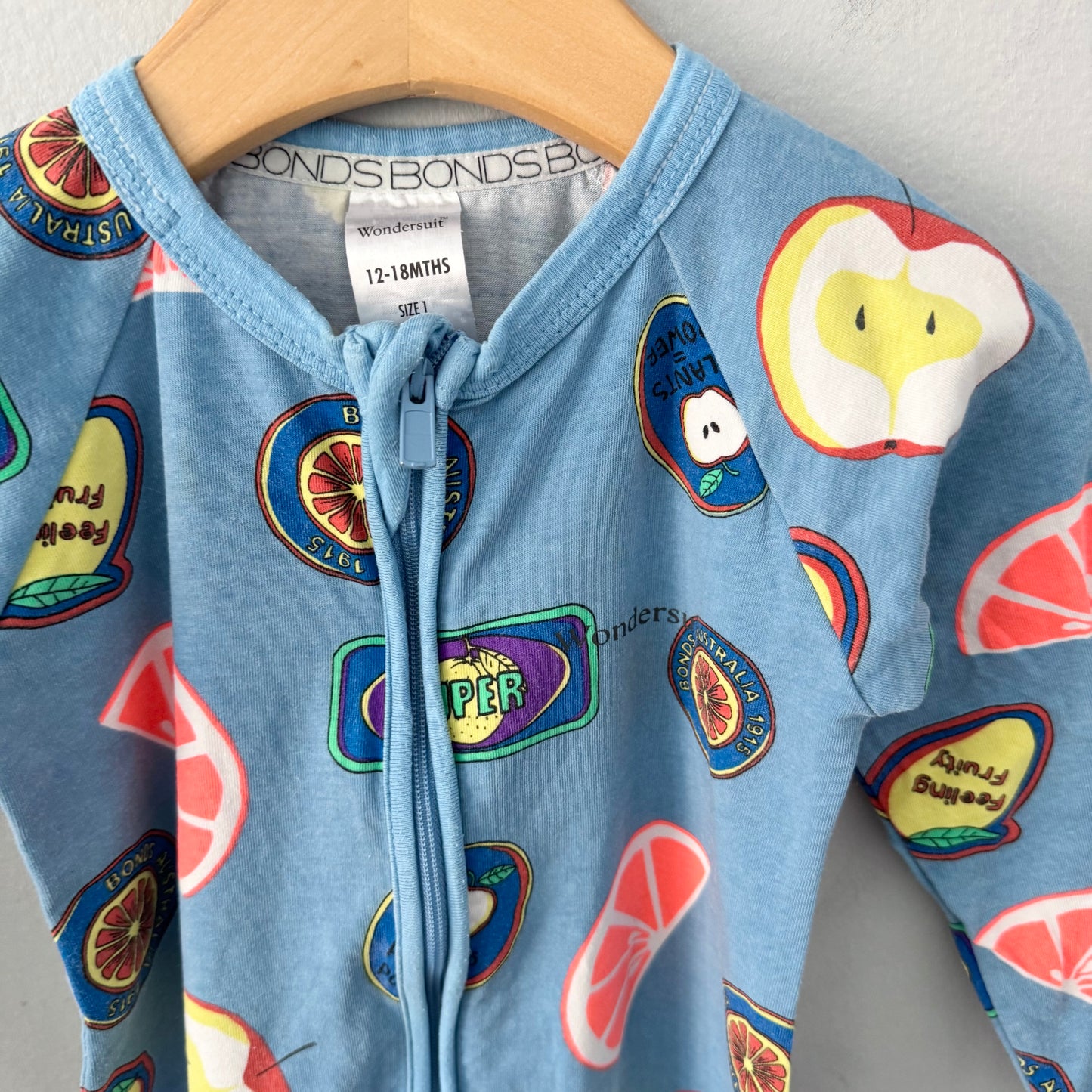 Bonds / Wondersuit - Blue x orange / 12-18M