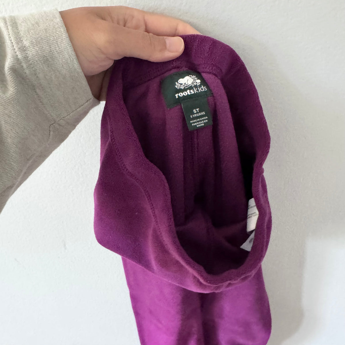 Roots / Purple velour pants / 5T
