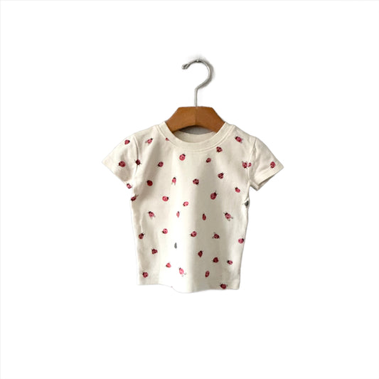 Pehr / Organic cotton T-shirt - Lady bug / 18-24M