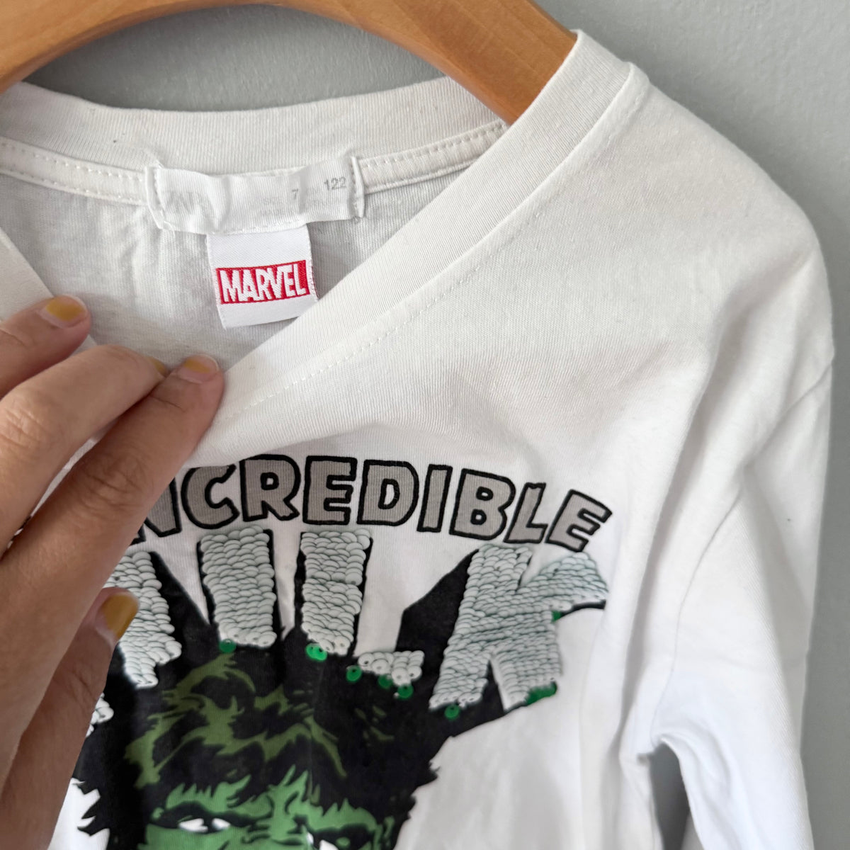 Zara x Marvel / Hulk sequin long sleeve top / 7Y