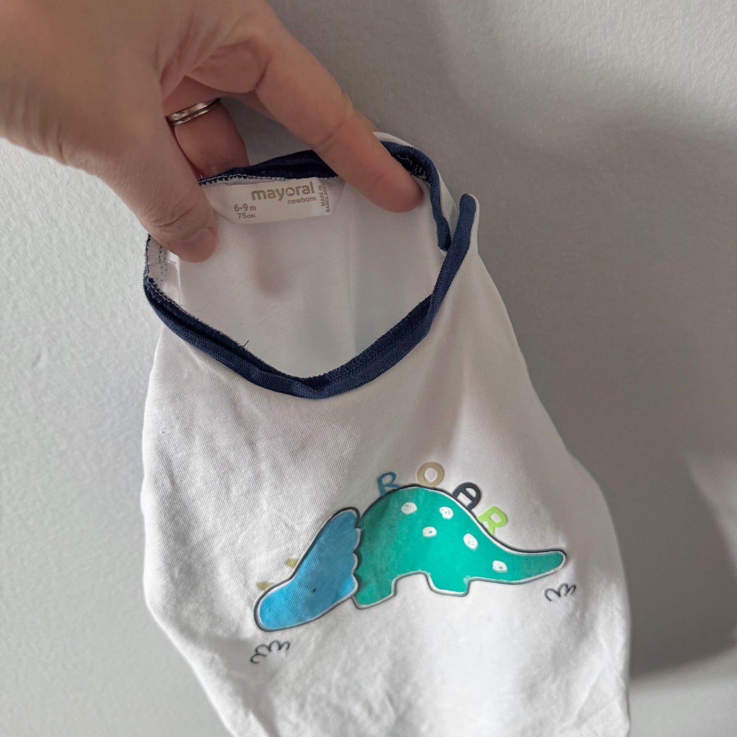 Mayoral / White Roar T-shirt / 6-9M