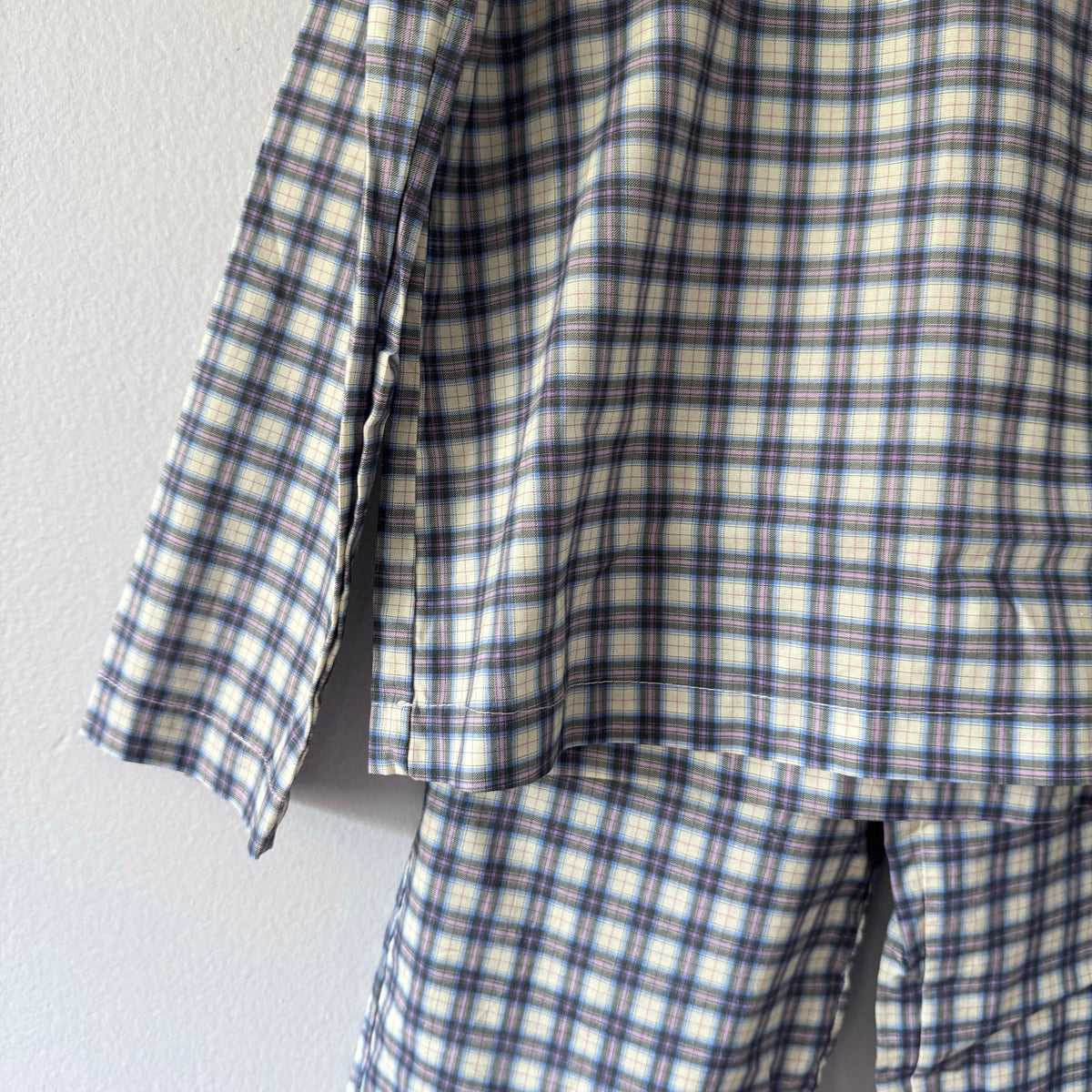 Risu Risu / Checked blouse and pants set / 10Y - New with tag