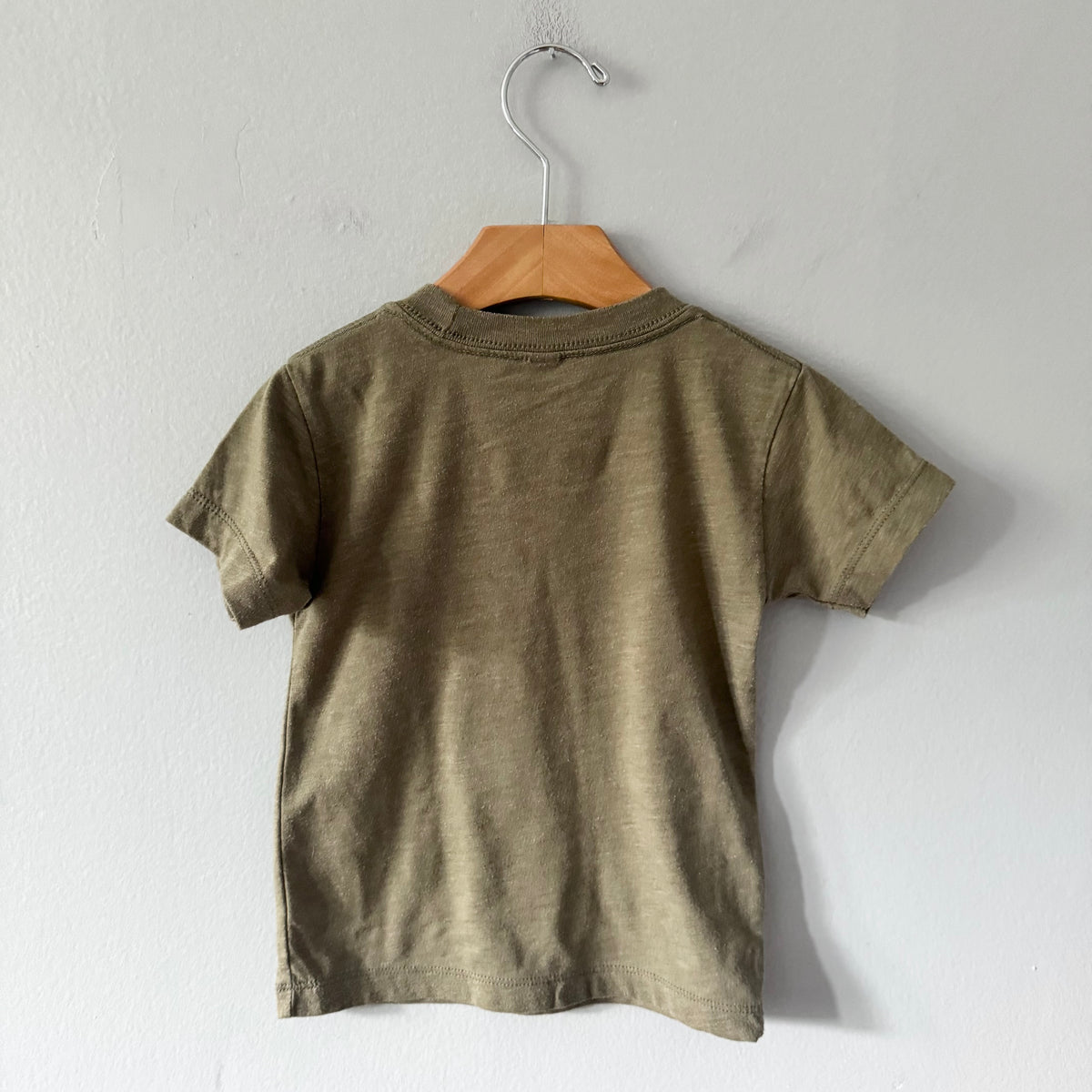 Bella + Canvas / Khaki big brother T-shirt / 18-24M
