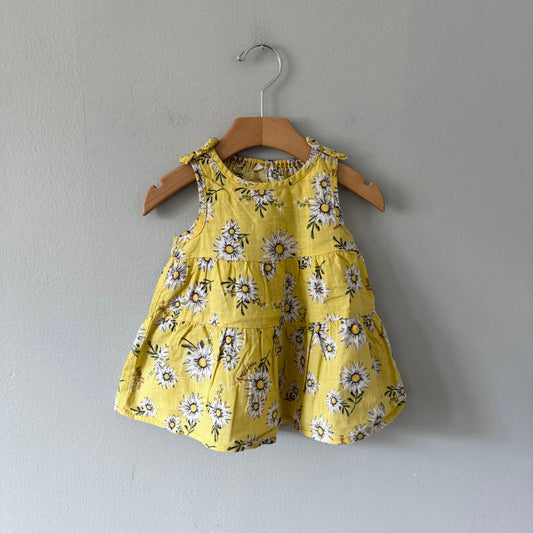 No brand / Yellow cami dress - flower / 18-24M