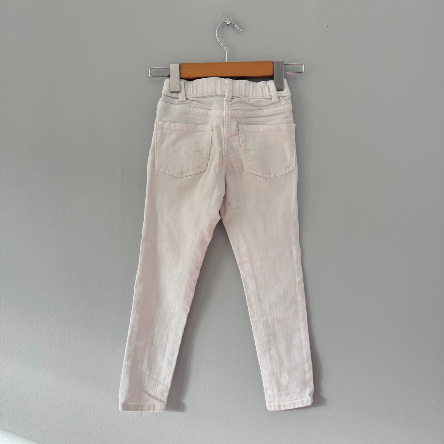 Crewcuts / White denim slim pants / 7Y