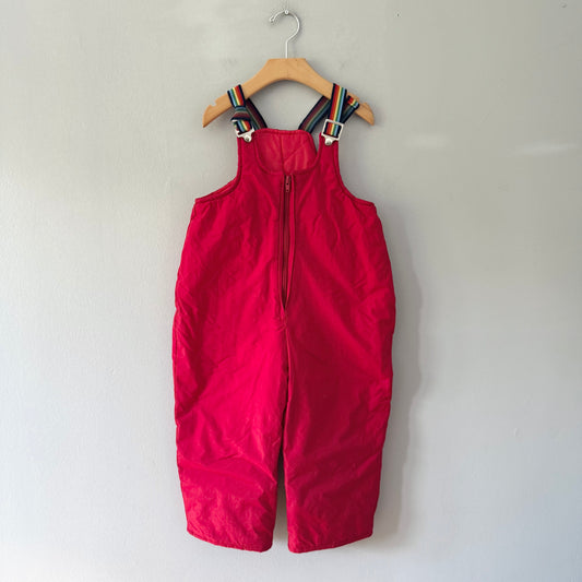 Vintage / Red snow pants / 3Y