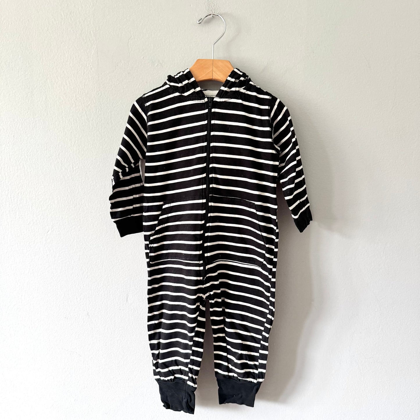 Mini mioche / Black white stripe romepr / 18-24M