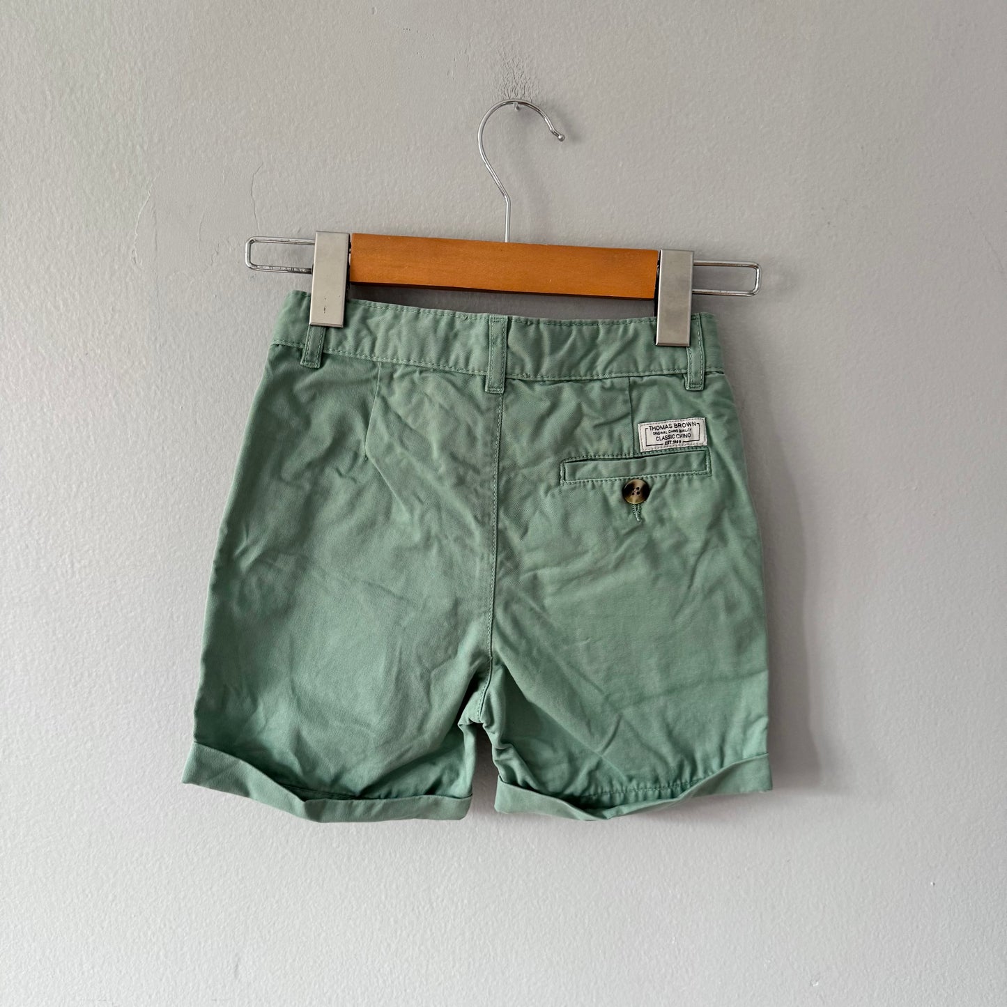 Thomas Brown / Short chino vert / 4A