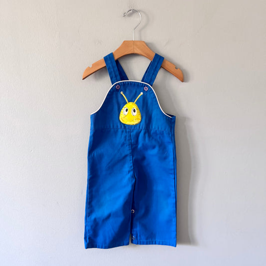 Vintage / Blue overalls with beep button / 18M