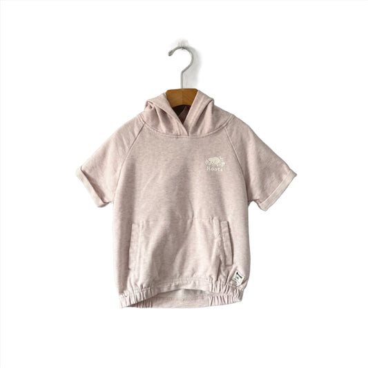 Roots / Light pink short sleeve hoodie / 5T