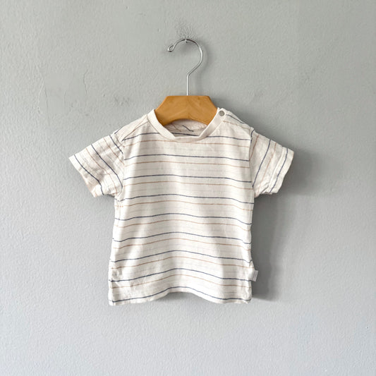 Noppies / White stripe T-shirt / 4-6M
