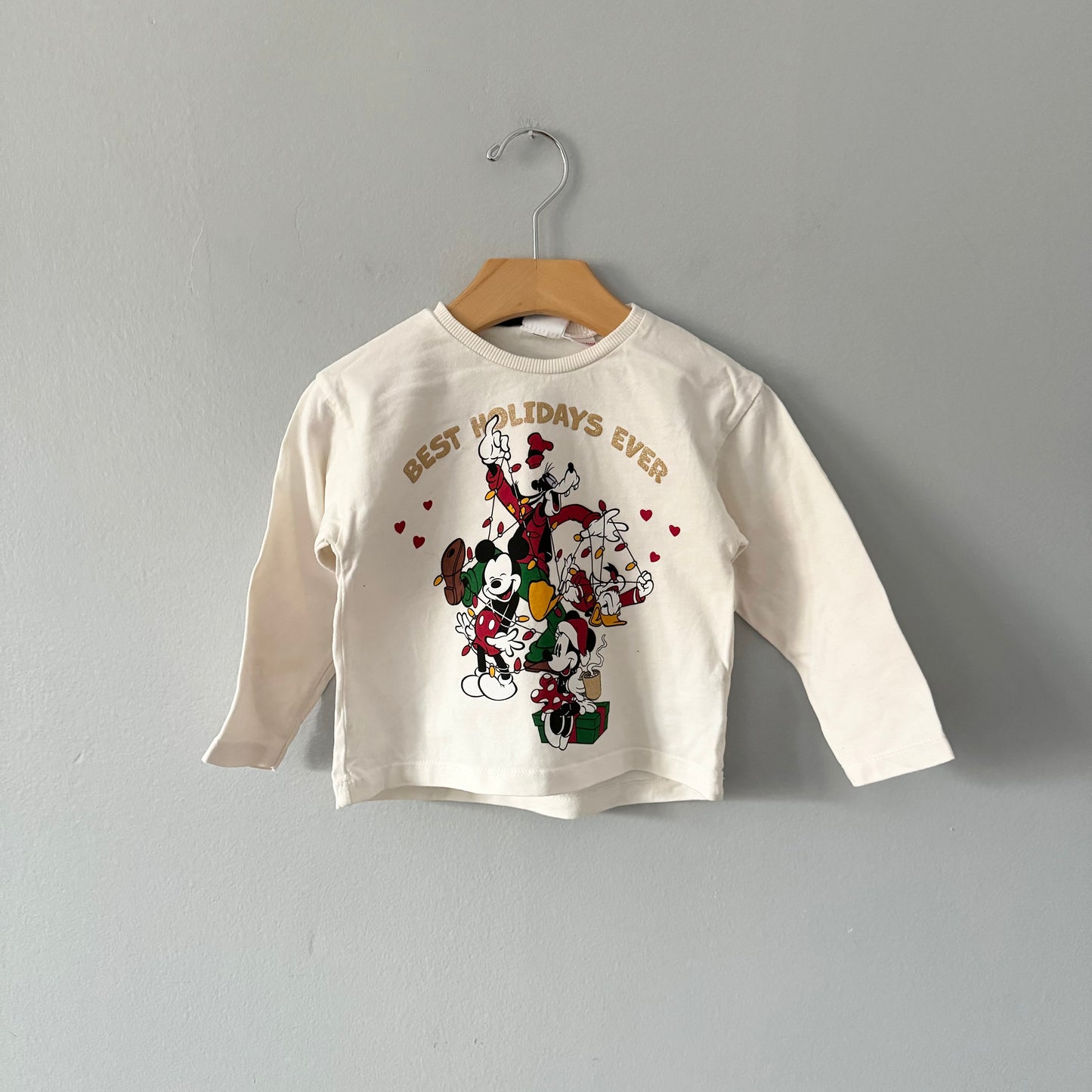 Zara / Disney " Best Holiday Ever" Long sleeve / 18-24M