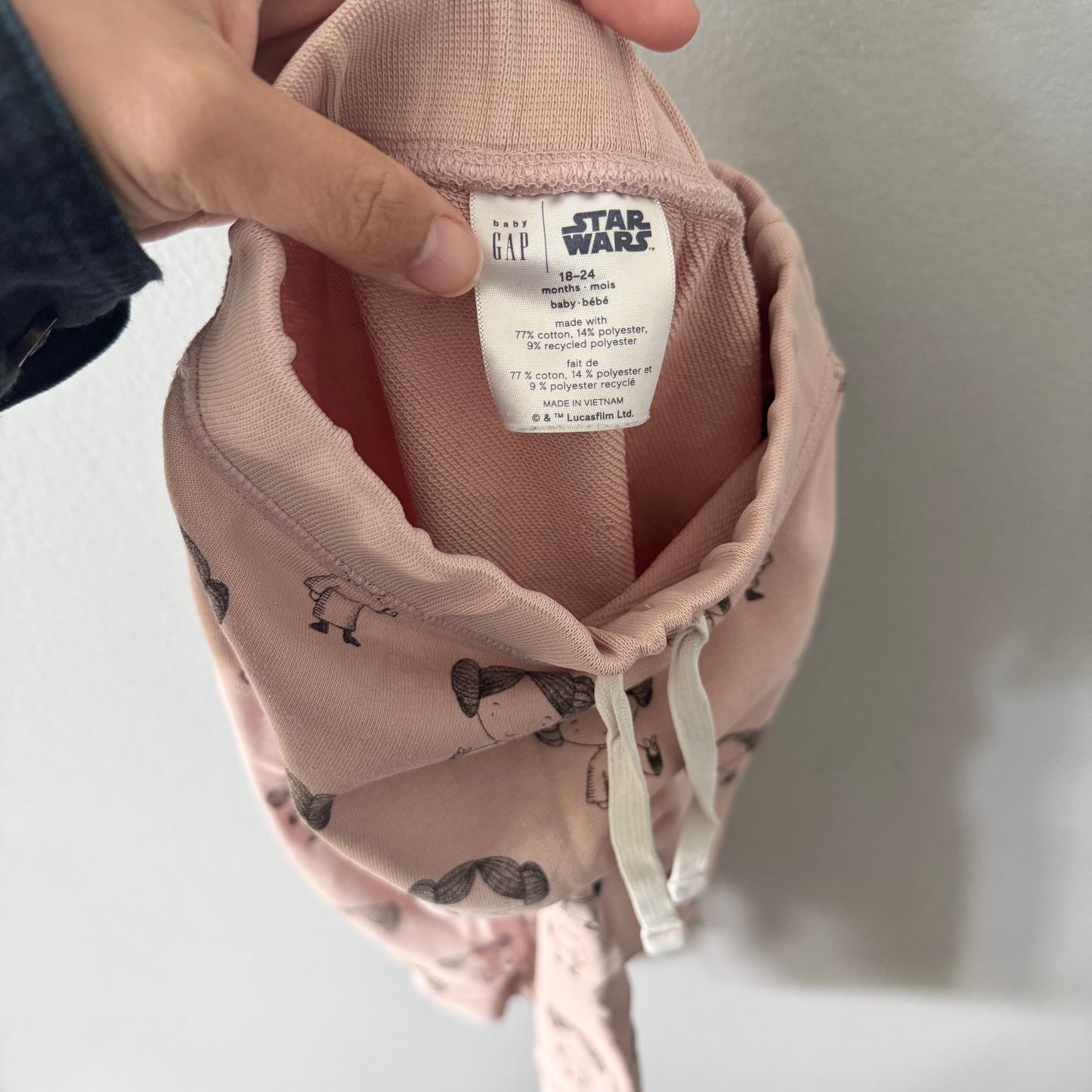 Gap x Star Wars / Pink sweatpants / 18-24M