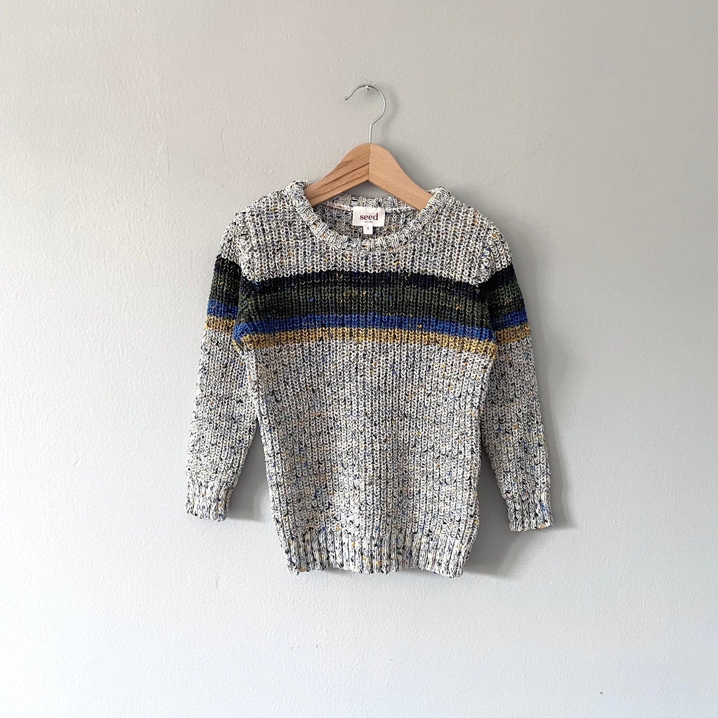 Seed Heritage / Ribbed knit pullover / 3Y