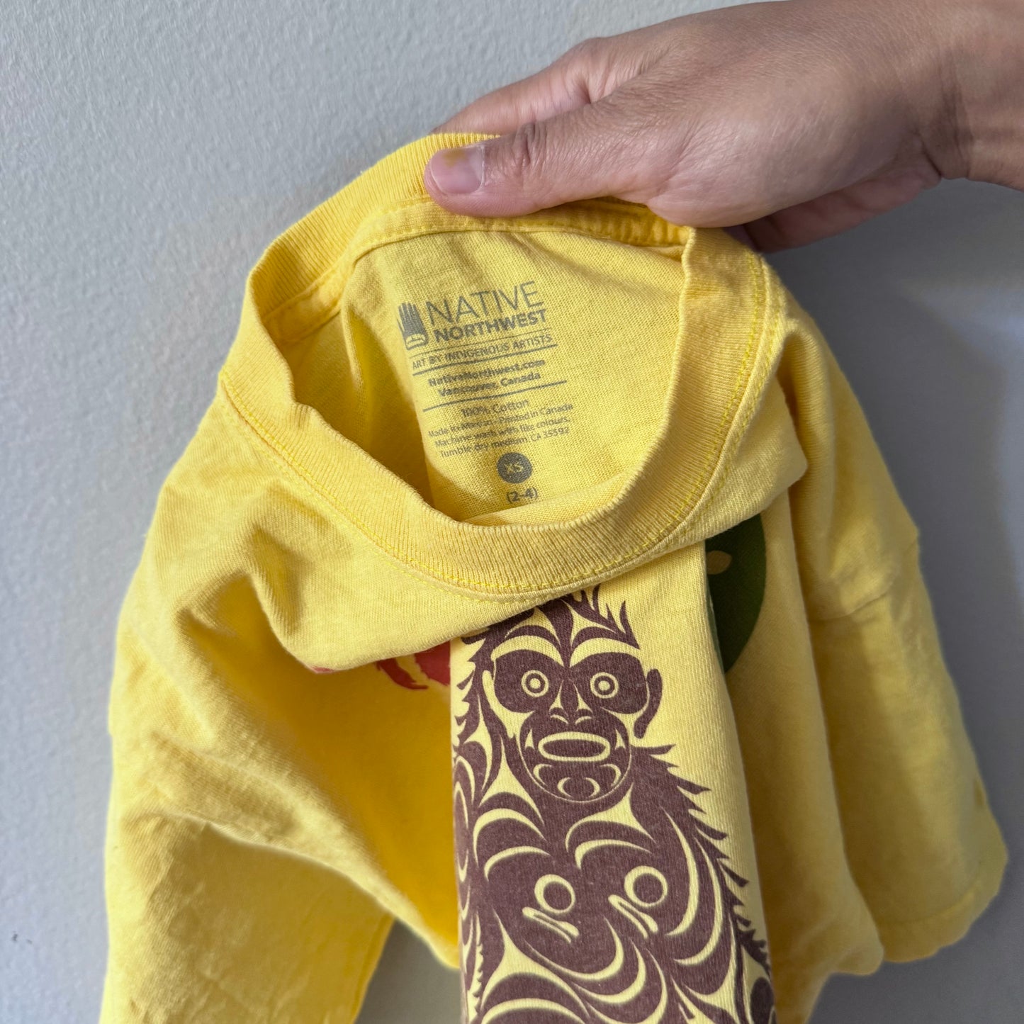 Native North West / Yellow T-shirt / XS(4-5Y)