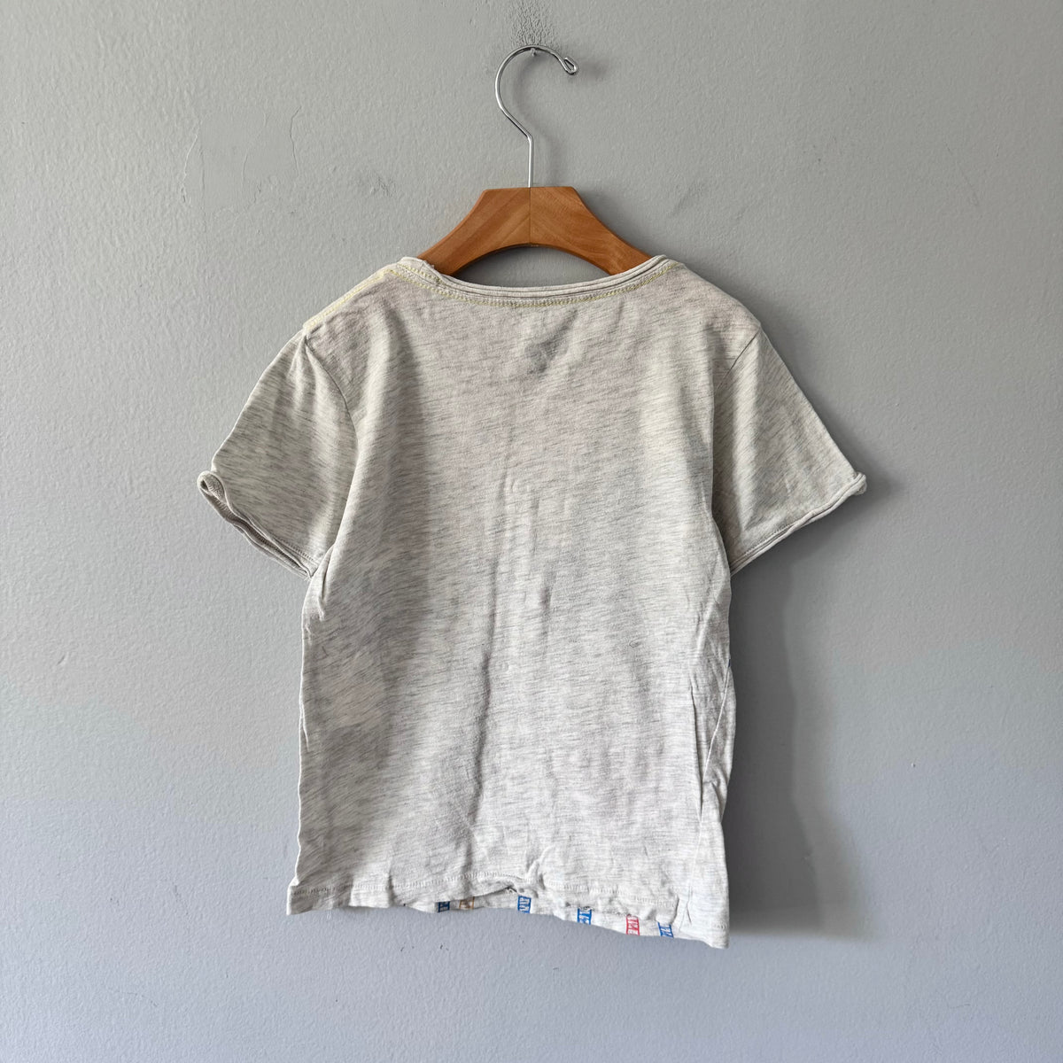 Appaman / Light grey x palm tree t-shirt / 6Y