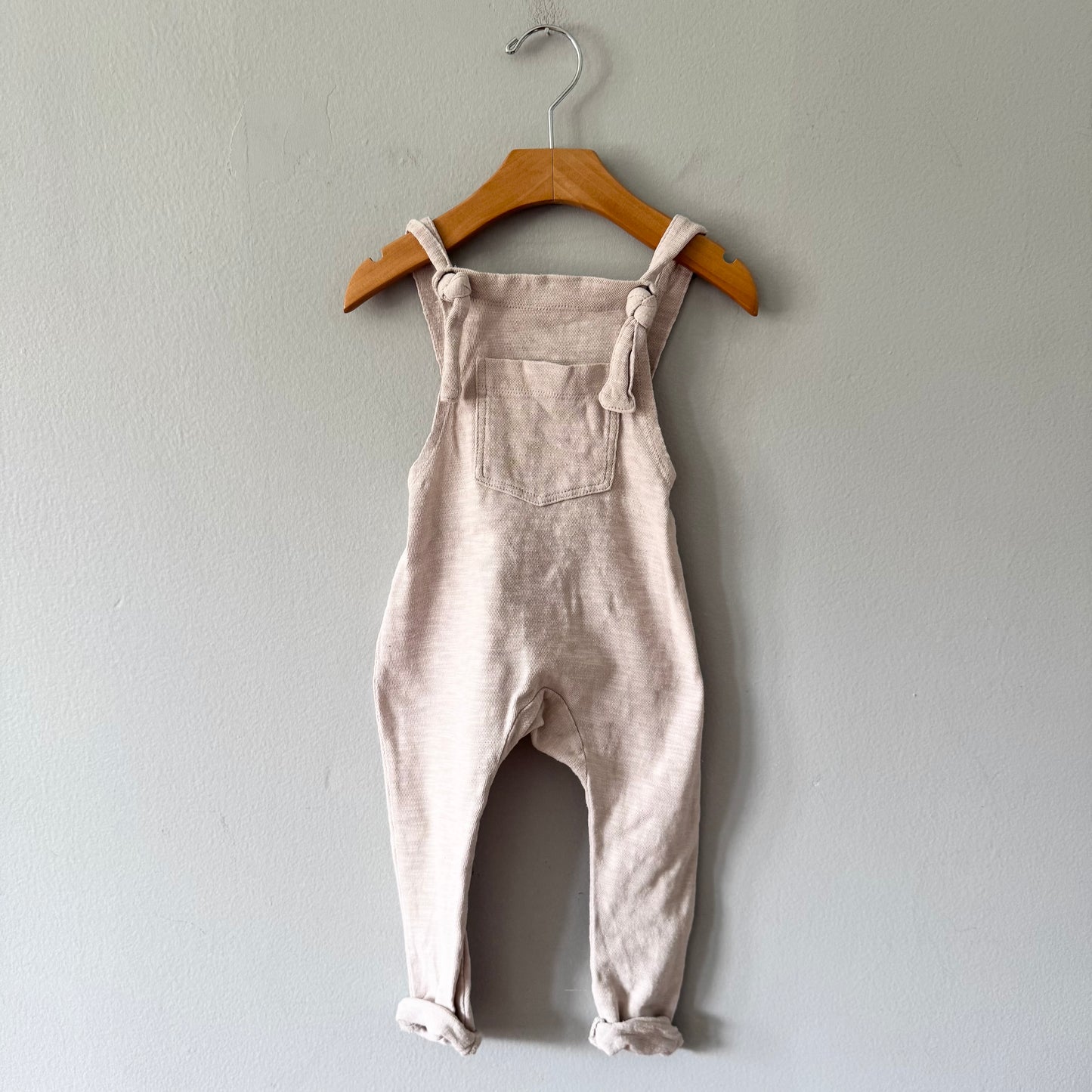 Mini mioche / Ivory overalls / 12-18M